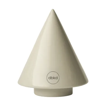 Peak træ dekorationsdetalje - Shiny creme, Ø9 cm - DBKD