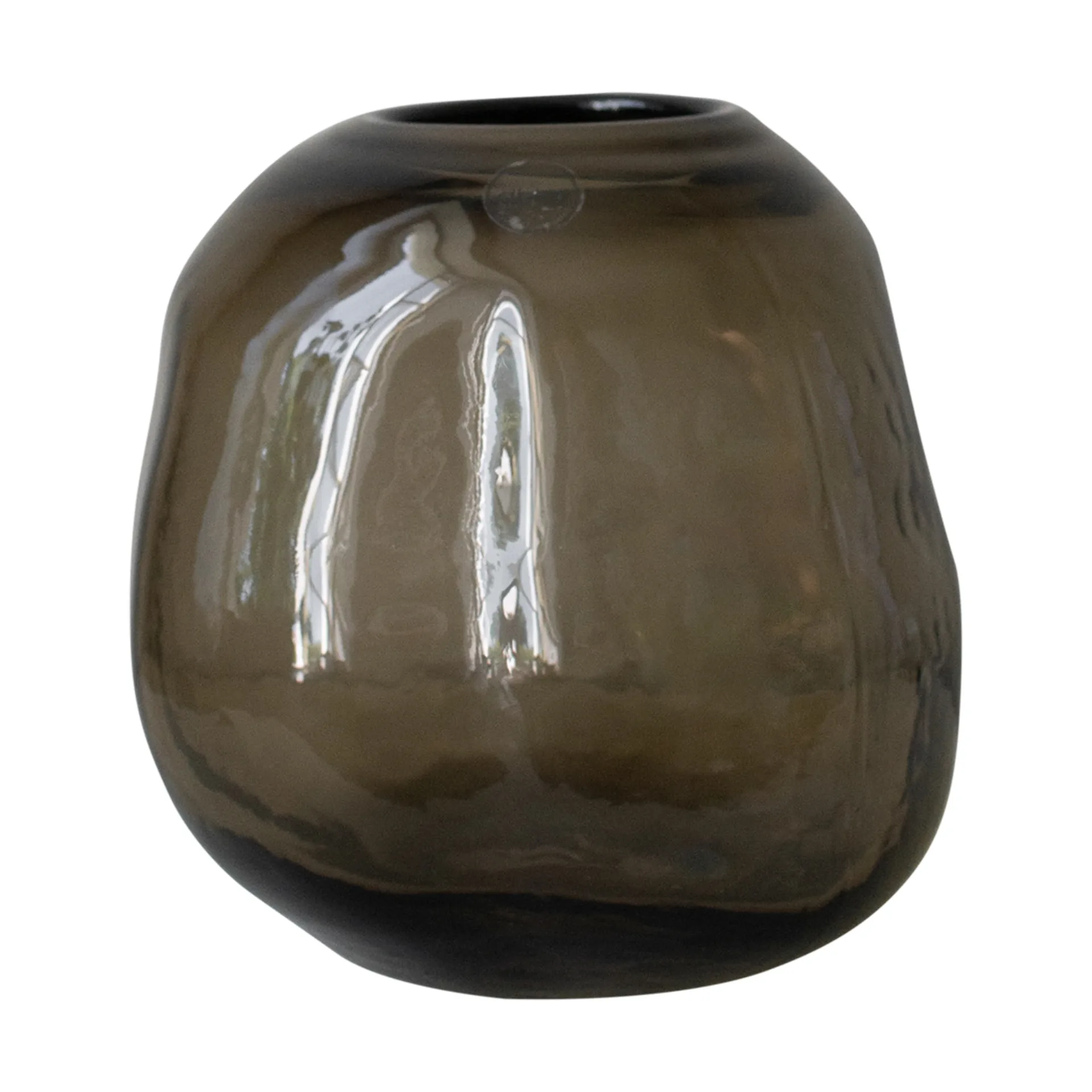 Pebble vase brun, Lille Ø20 cm DBKD