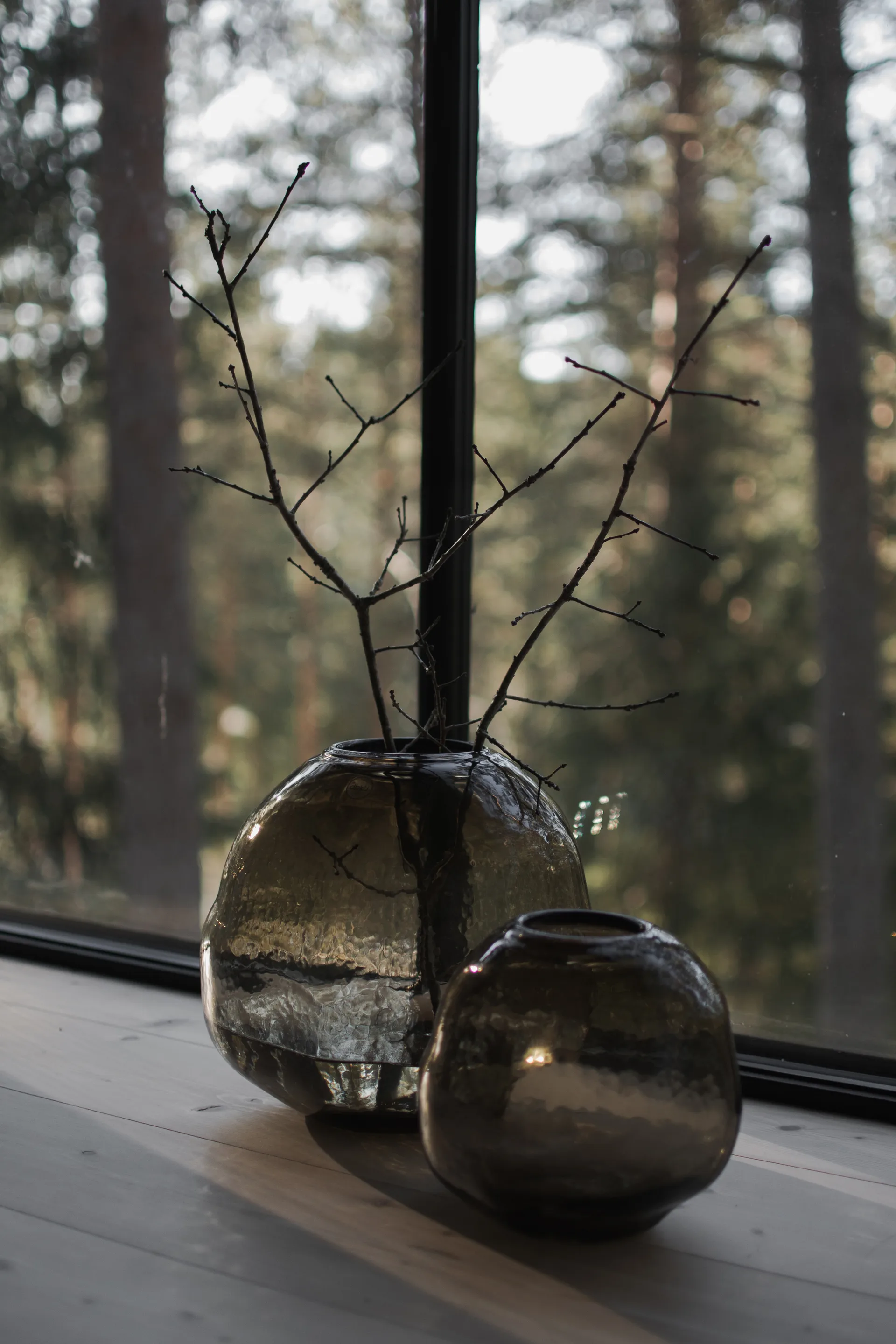 Pebble vase brun, Stor, Ø28 cm DBKD