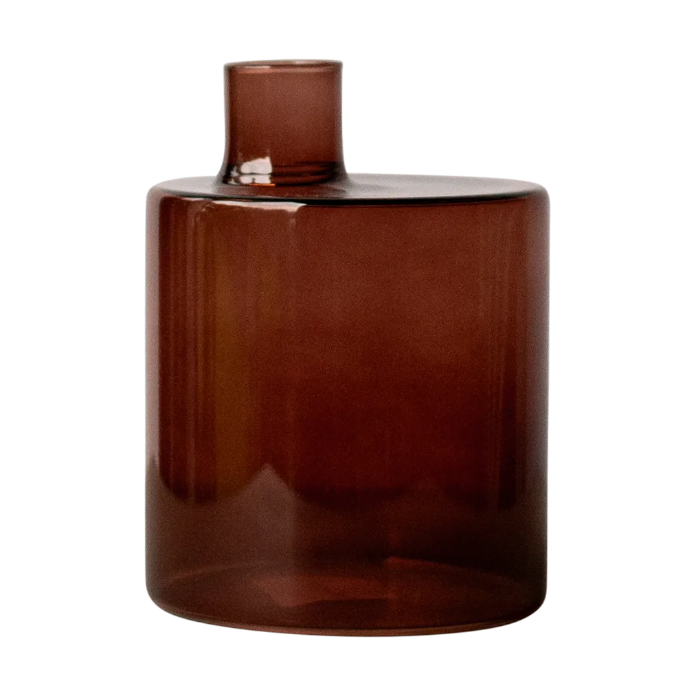 DBKD Pipe vase 14 cm Dark red