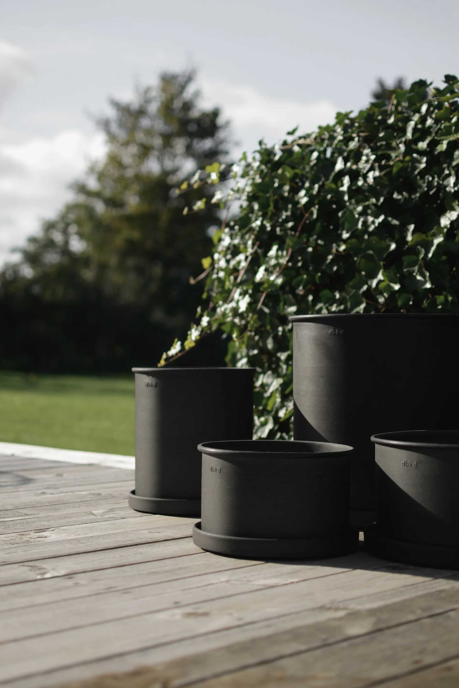 Plant pot krukke large 2-pak, Black DBKD