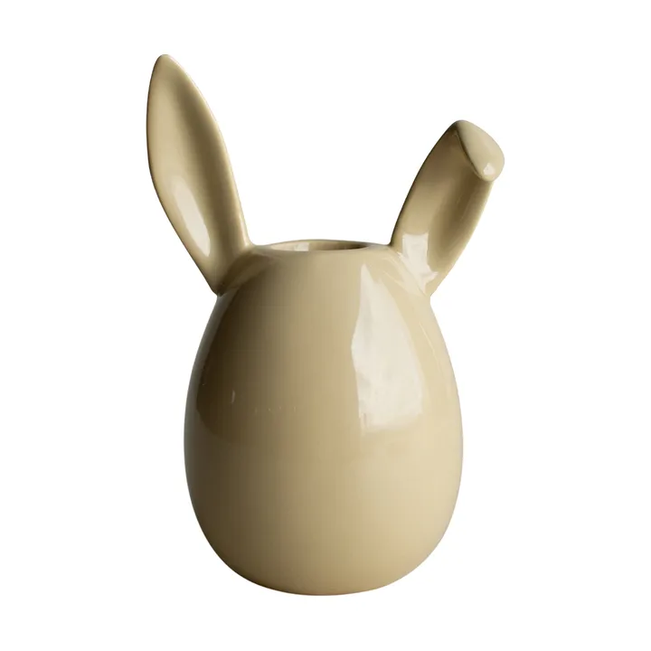 Rabbit lysestage 13 cm - Shiny yellow - DBKD