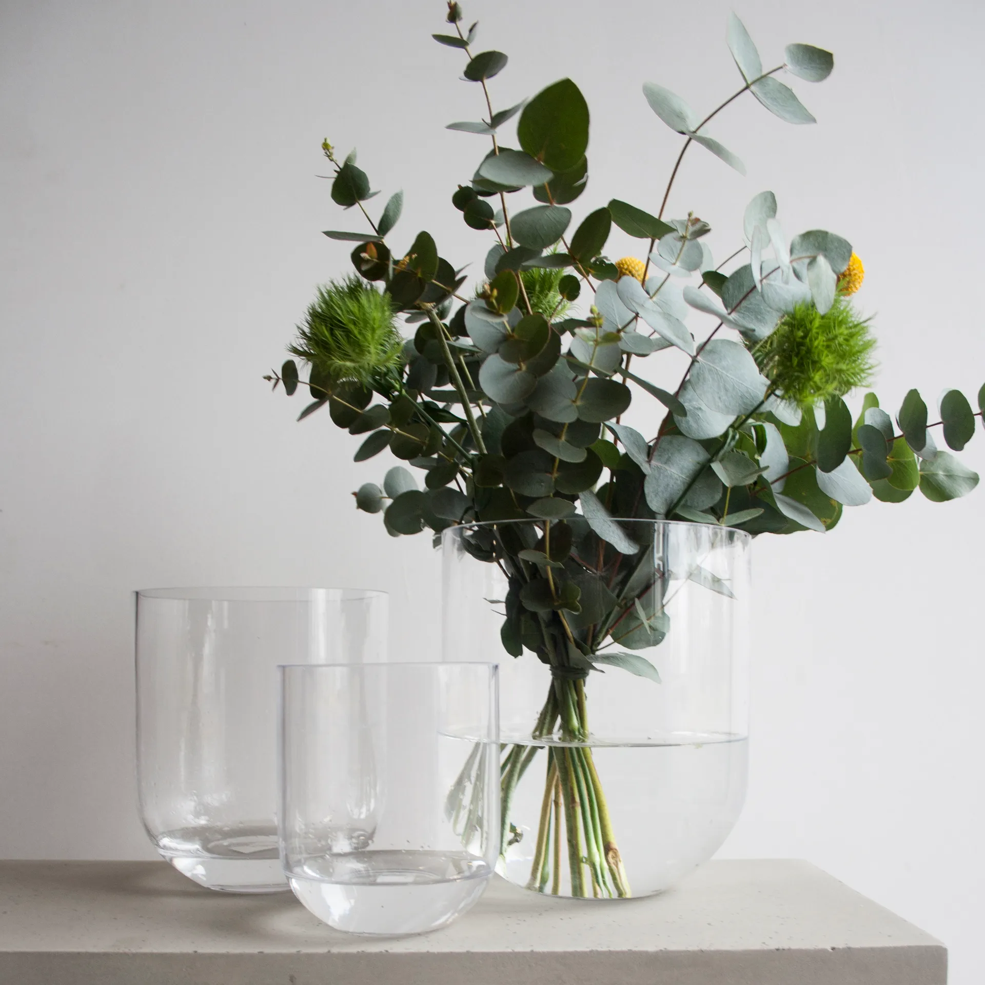 Simple glasvase large, Clear DBKD