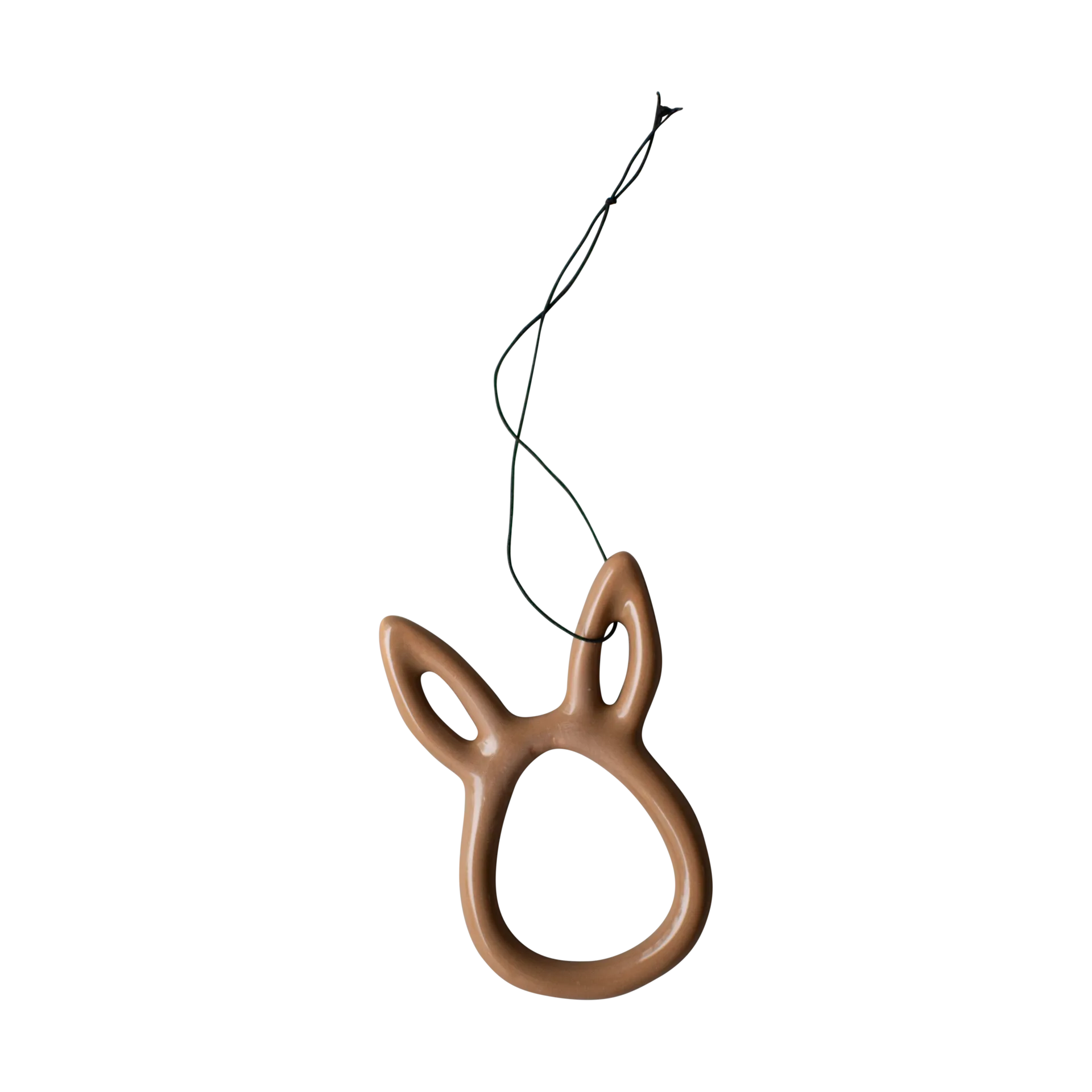 Sprinkle rabbit påskeophæng 8 cm, Shiny nougat DBKD