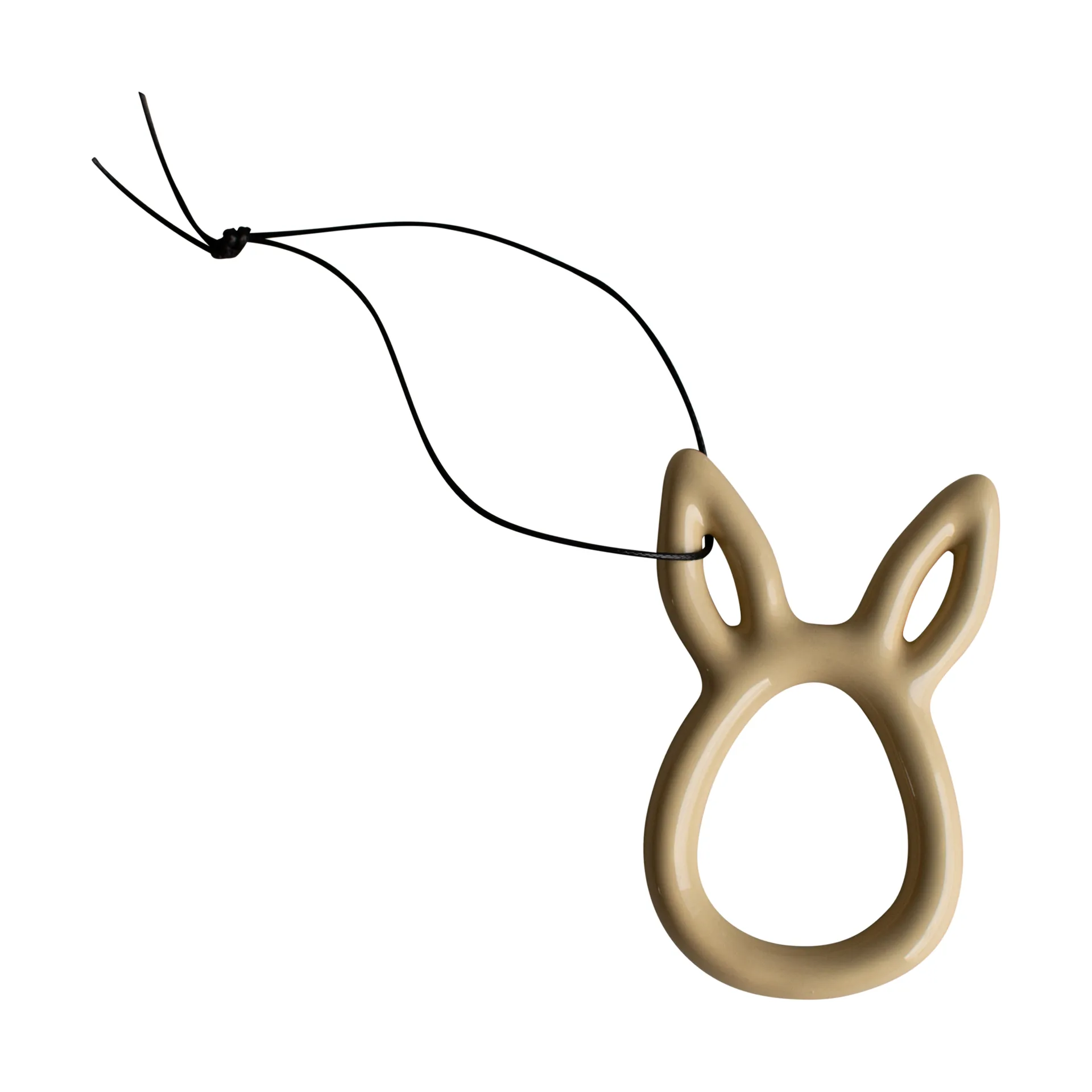 Sprinkle rabbit påskeophæng 8 cm, Shiny yellow DBKD