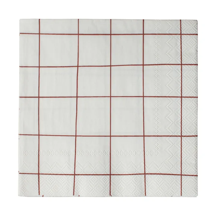 Square papirserviet 33x33 cm - Dark red - DBKD