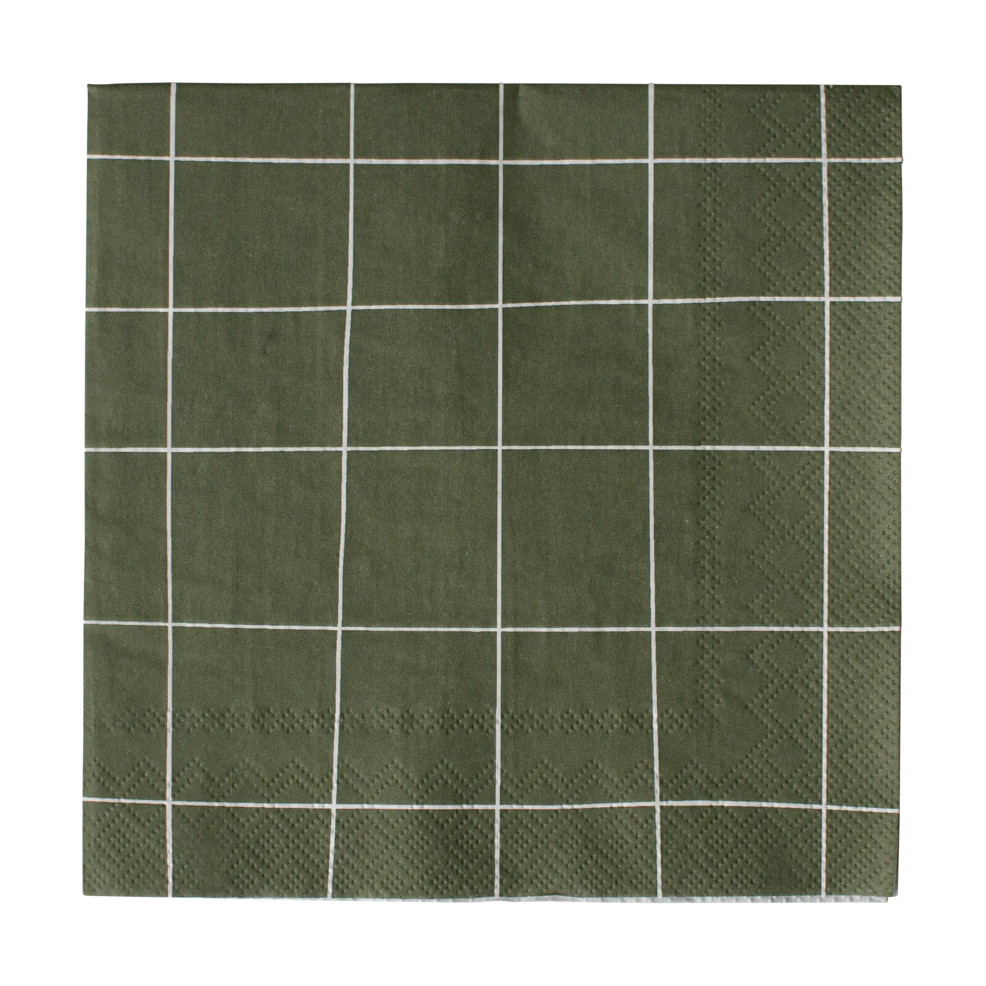 Square papirserviet 33x33 cm, Green DBKD