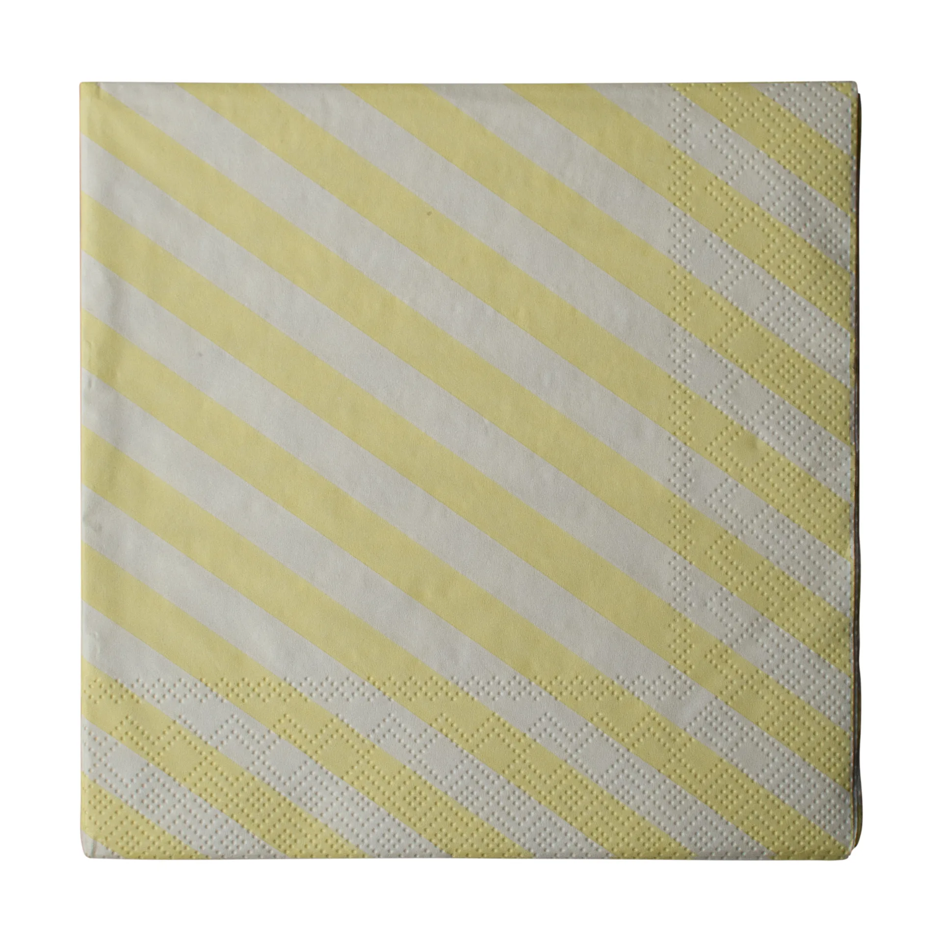 Stripe papirserviet 33x33 cm, Creme DBKD