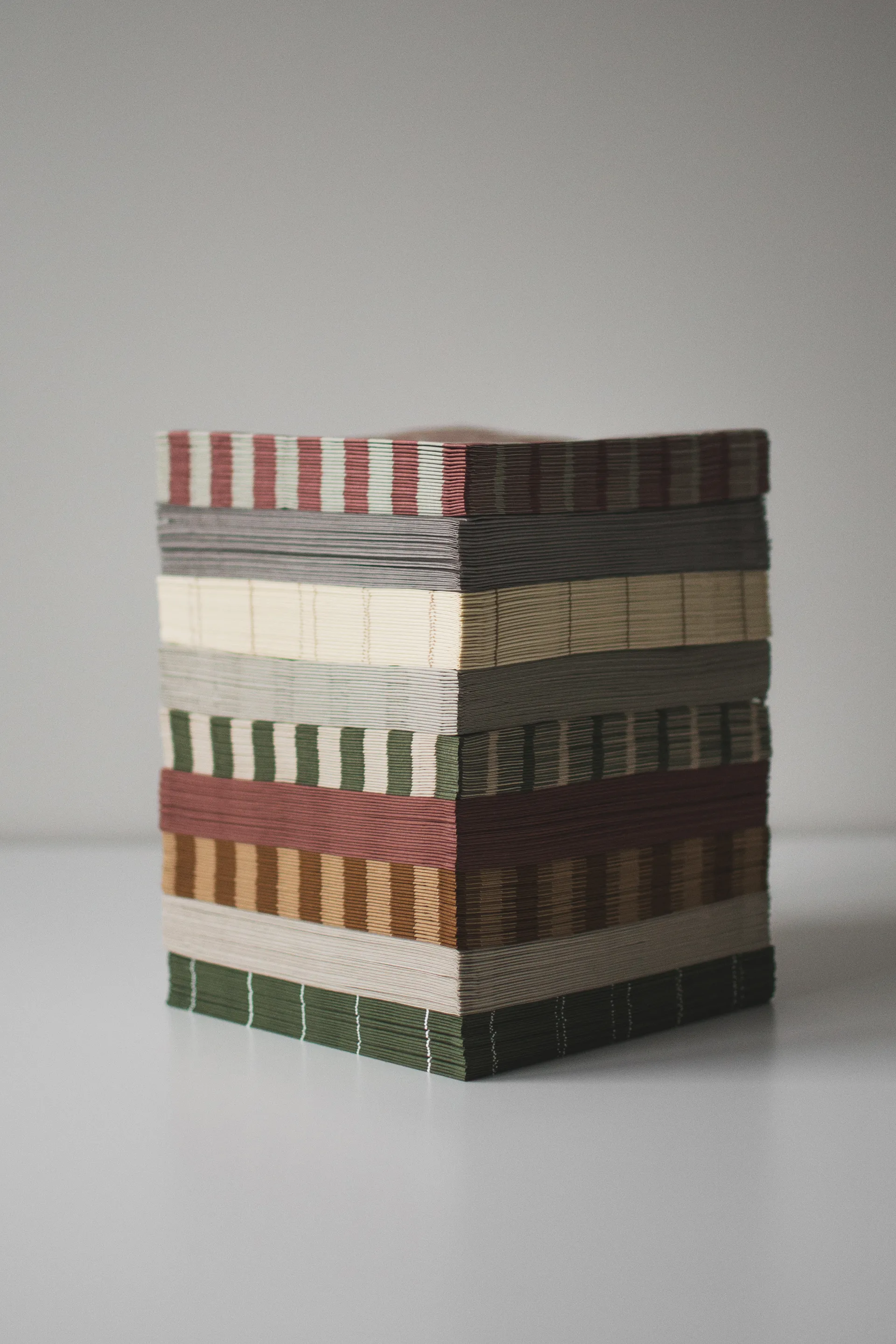 Stripe papirserviet 33x33 cm, Nougat DBKD