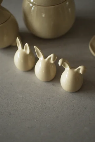 Triplets påskehare 3-pak - Shiny yellow - DBKD