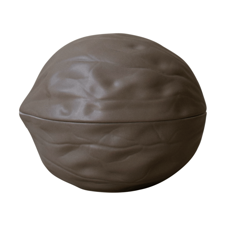 Walnut skål med låg, Dust DBKD