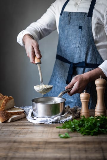 De Buyer B Bois suppeske med træhåndtag - Rustfrit stål - De Buyer