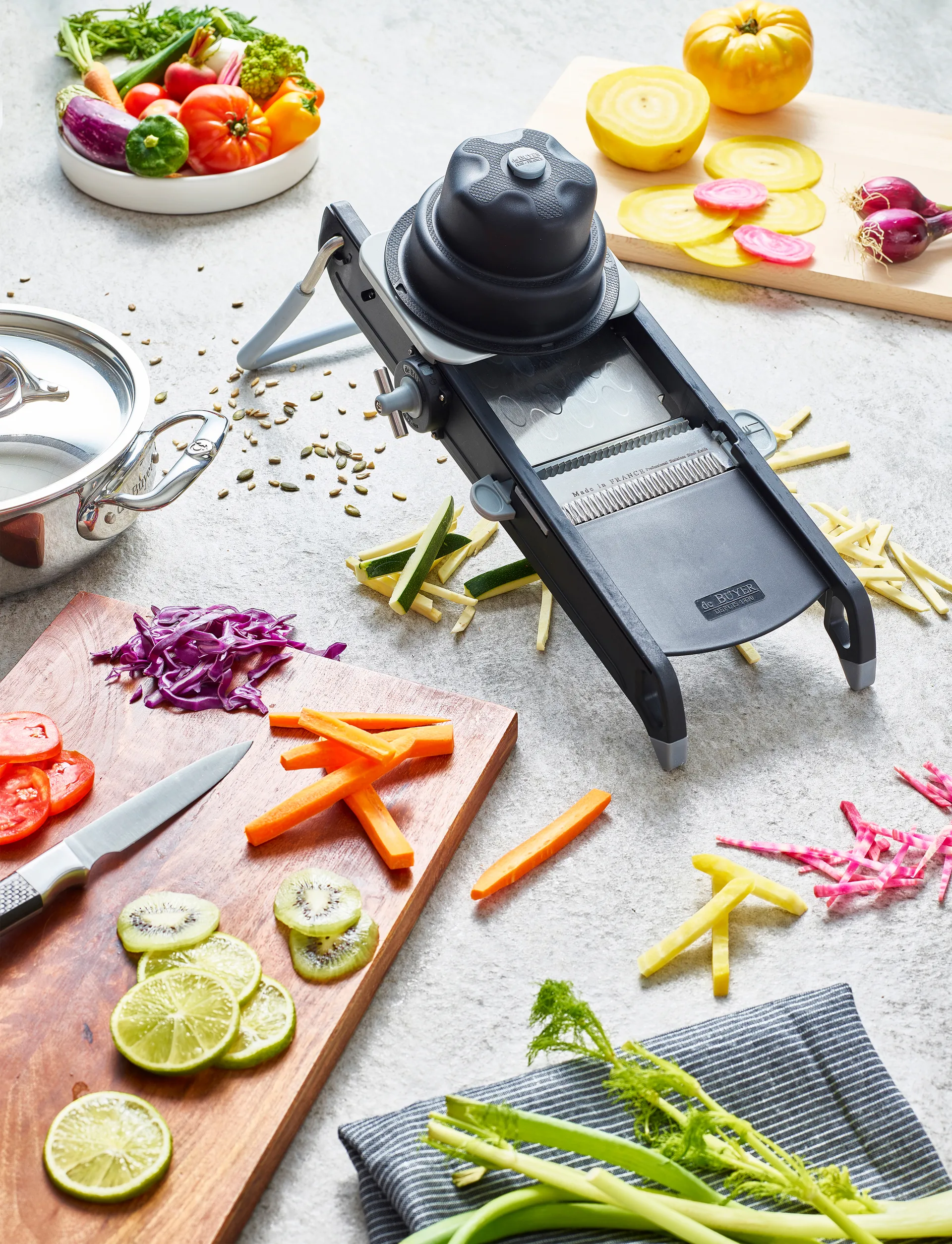 De Buyer Swing Plus mandolinjern, Sort De Buyer