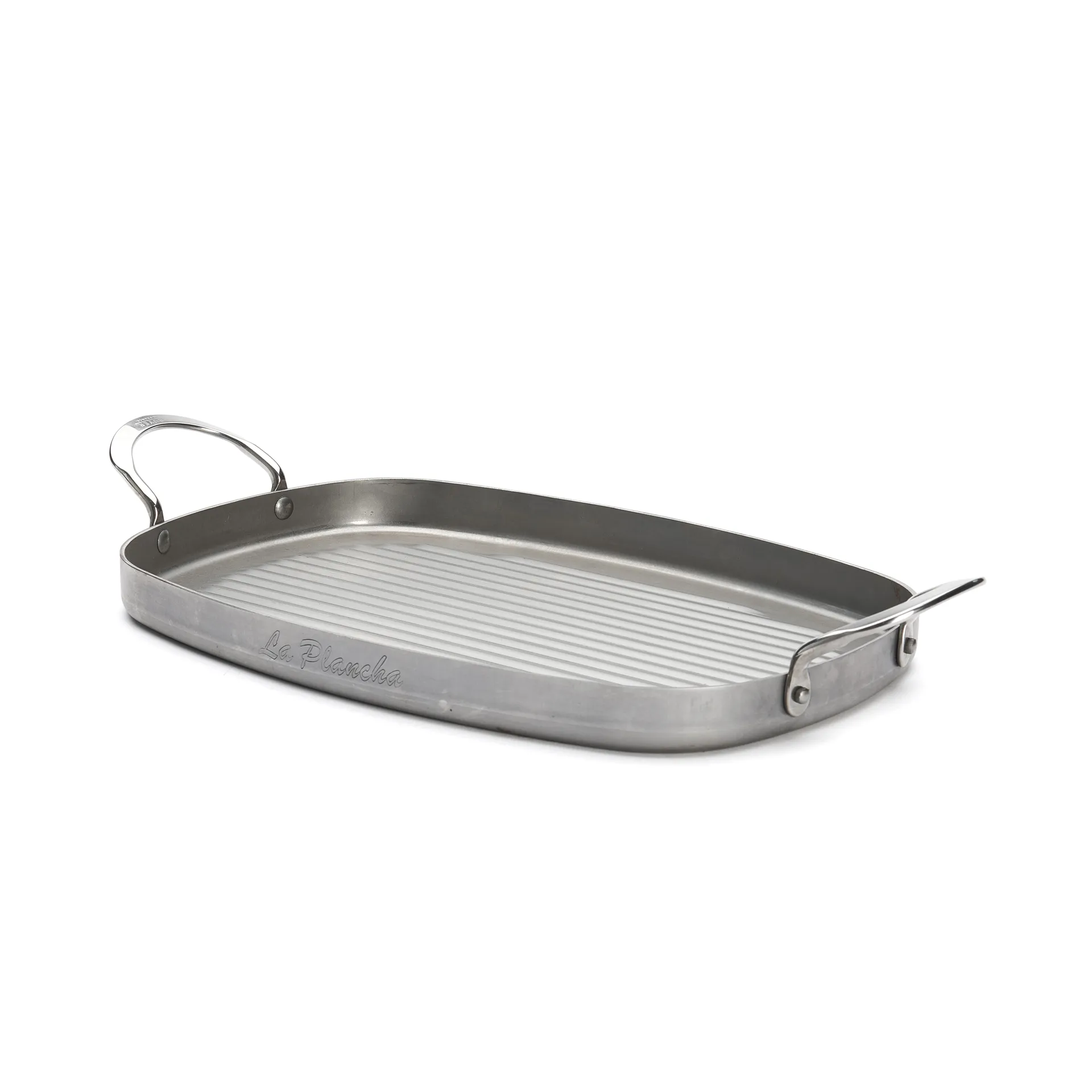 Mineral B grillplade 2 håndtag, 38x26 cm De Buyer