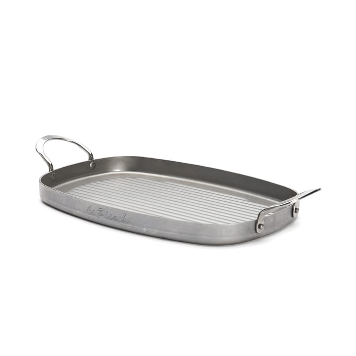 Mineral B grillplade 2 håndtag, 38x26 cm De Buyer
