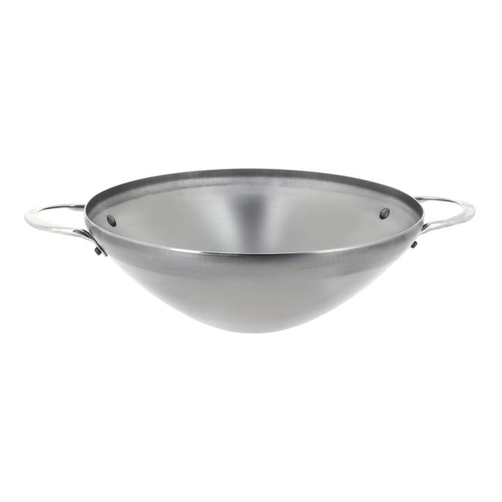 Mineral B wokpande med greb - 32 cm - De Buyer