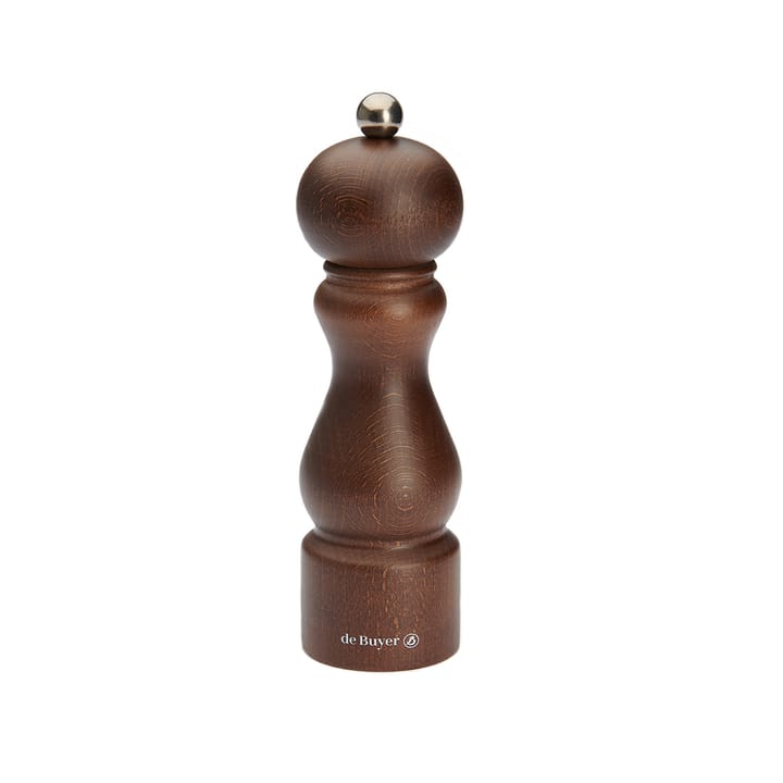 Rumba salt- og peberkværn keramisk 18 cm, Mørkebrun De Buyer