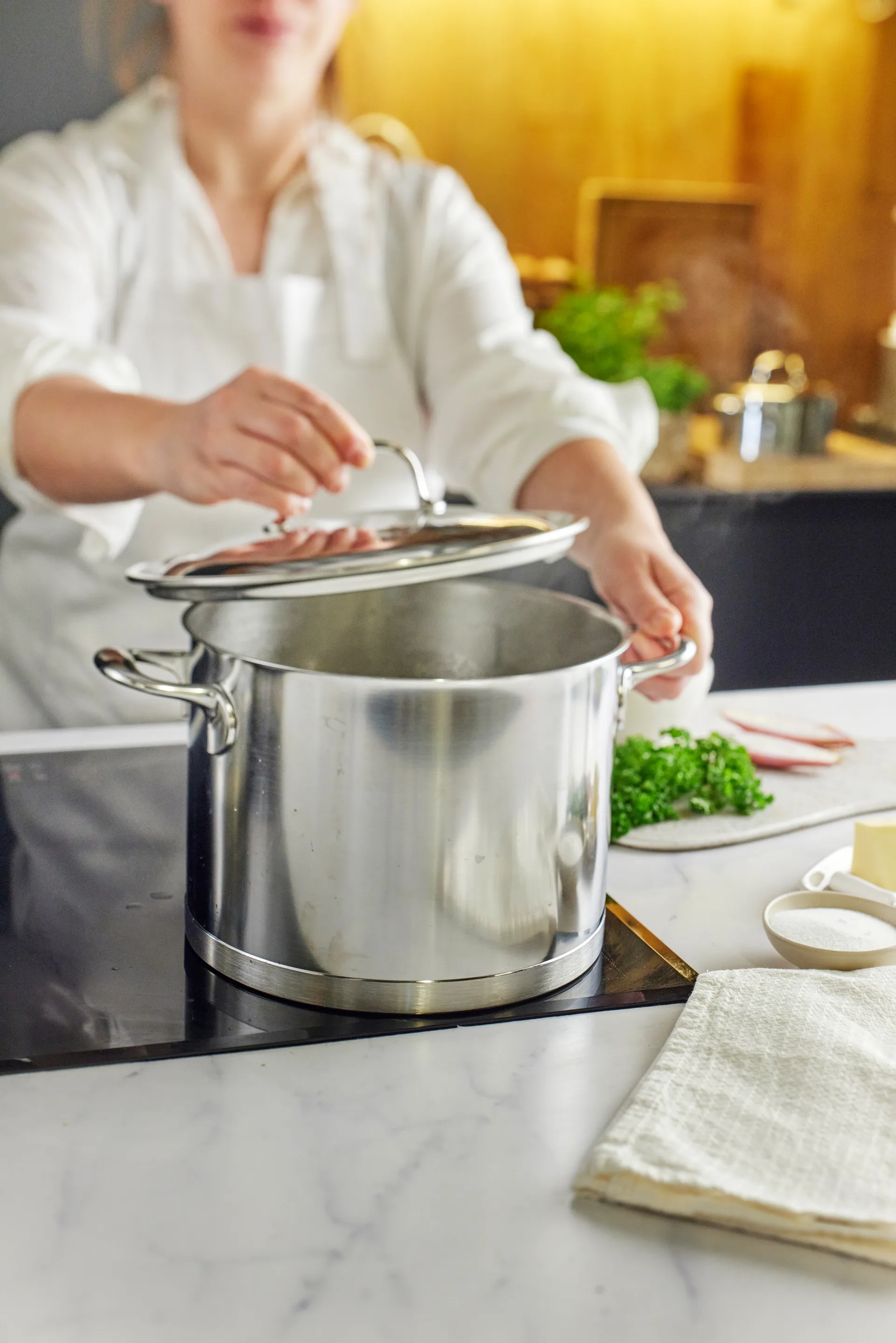 Demeyere Atlantis 7 gryde høj rustfrit stål, 8 L Demeyere