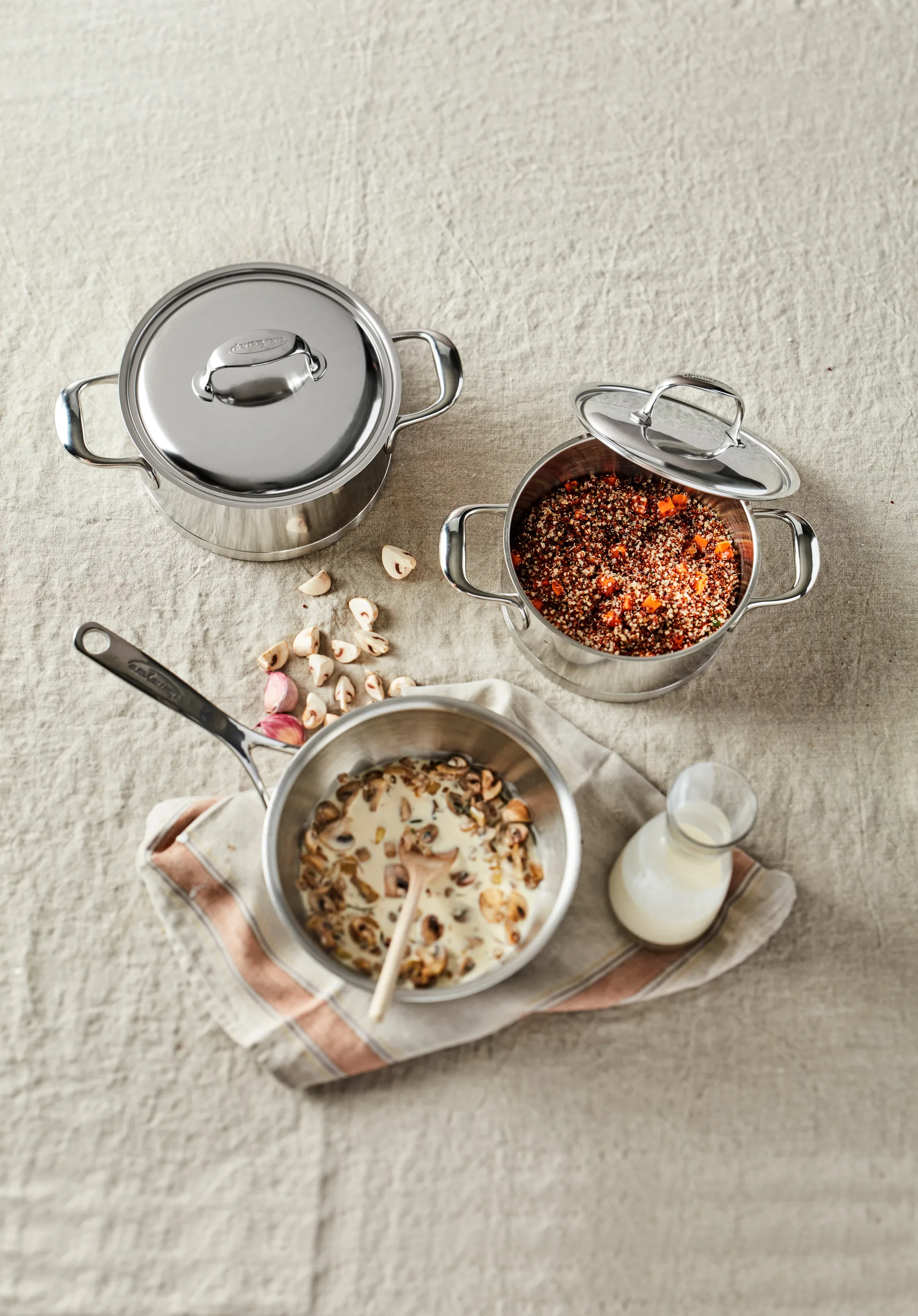 Demeyere Atlantis 7 gryde lav rustfrit stål, 3 L Demeyere