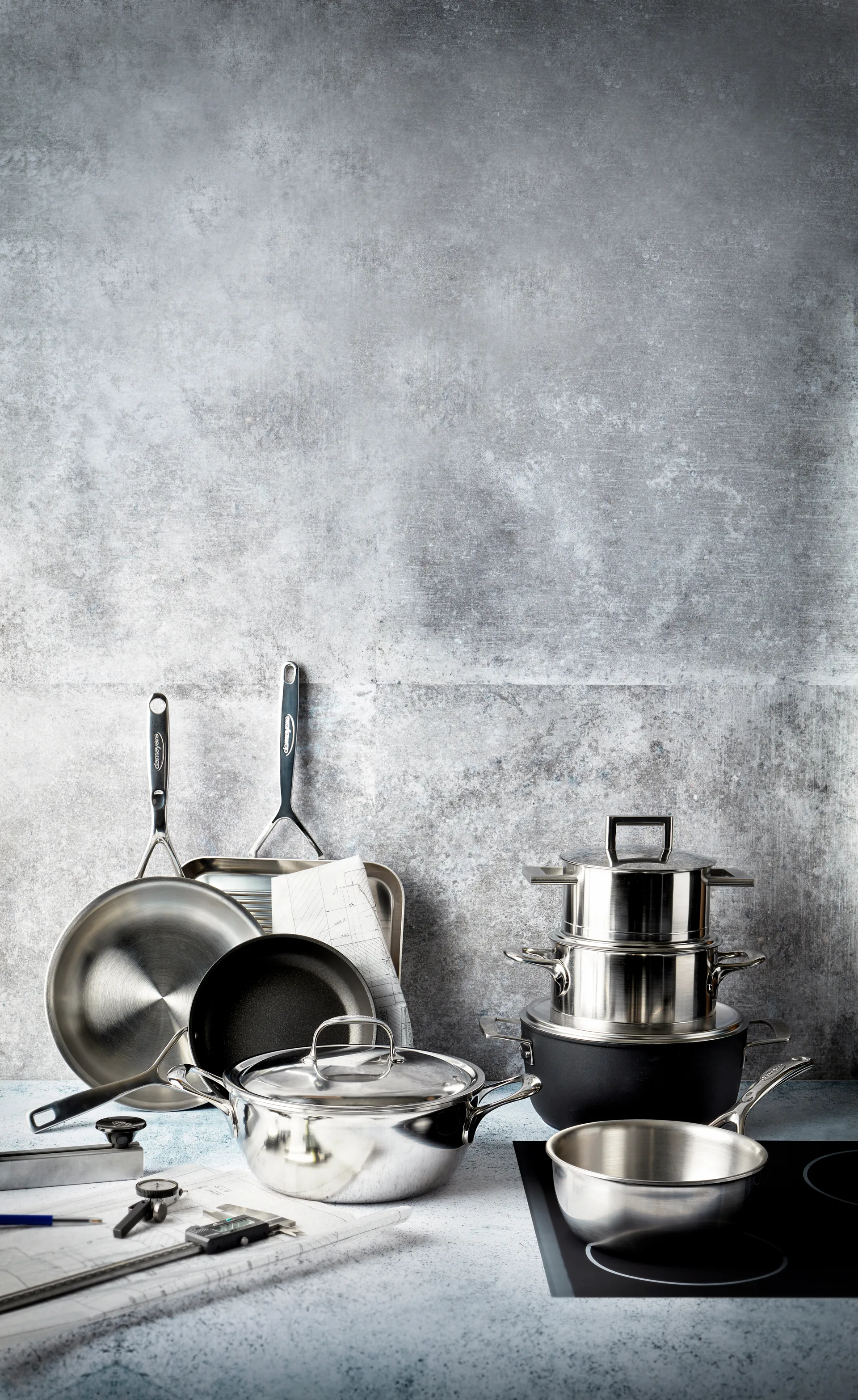 Demeyere Atlantis 7 serveringspande rustfrit stål, 4,8 L Demeyere