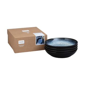 Halo pastaskål 22 cm 4-pak - Blå/Grå/Sort - Denby