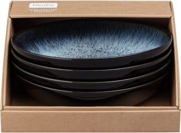 Halo pastaskål 22 cm 4-pak - Blå/Grå/Sort - Denby