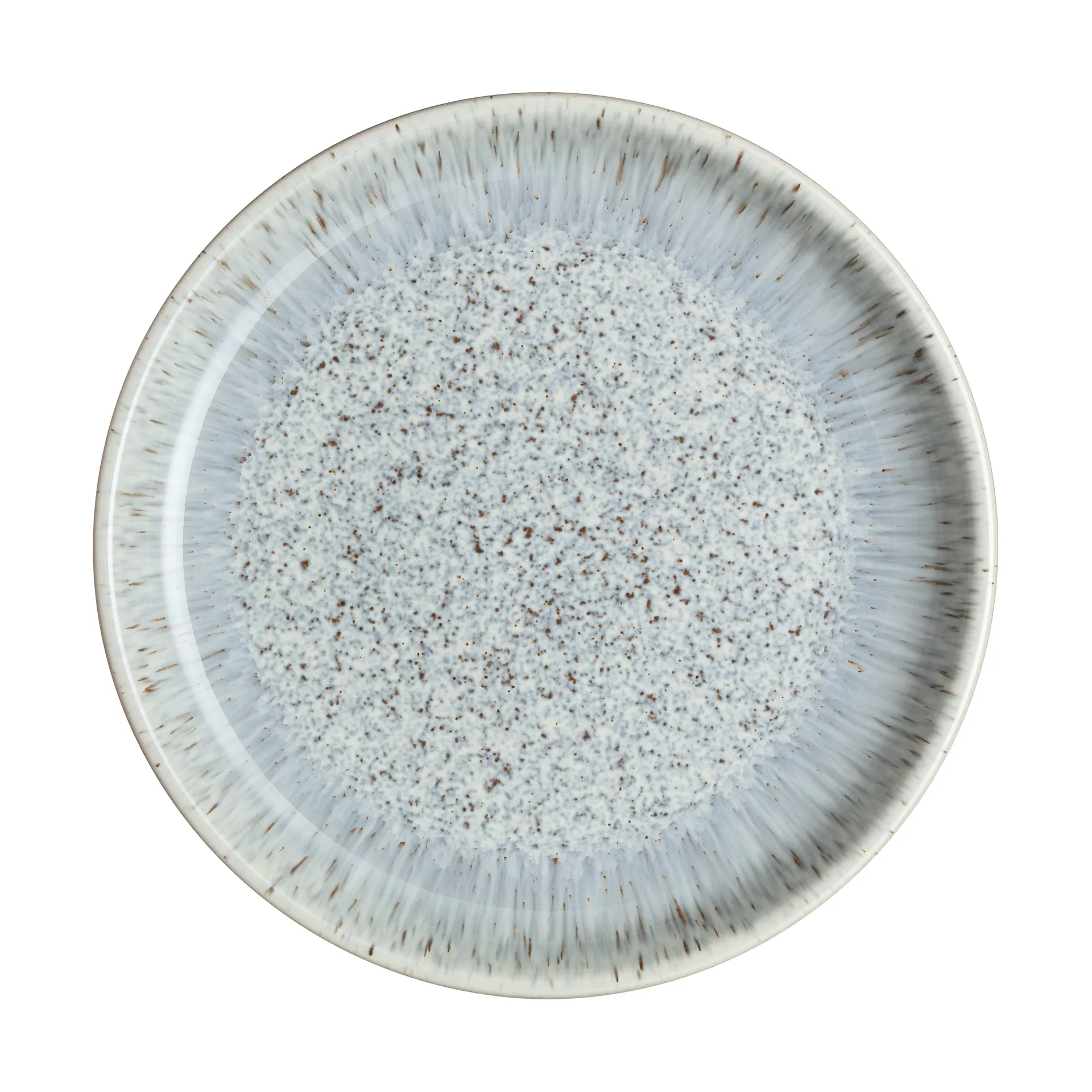 Halo Speckle coupe tallerken 21 cm, Grå/Brun Denby