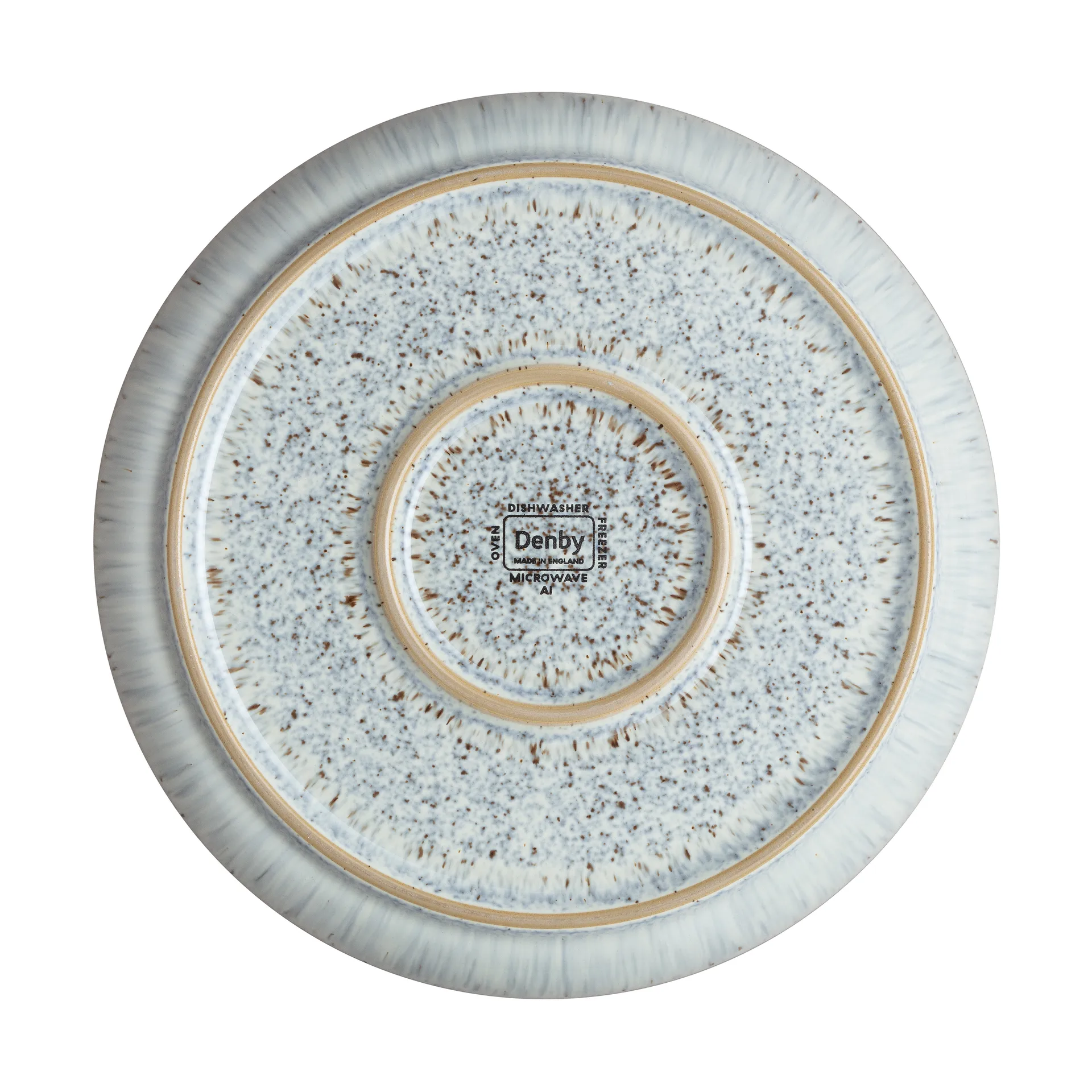 Halo Speckle coupe tallerken 21 cm, Grå/Brun Denby