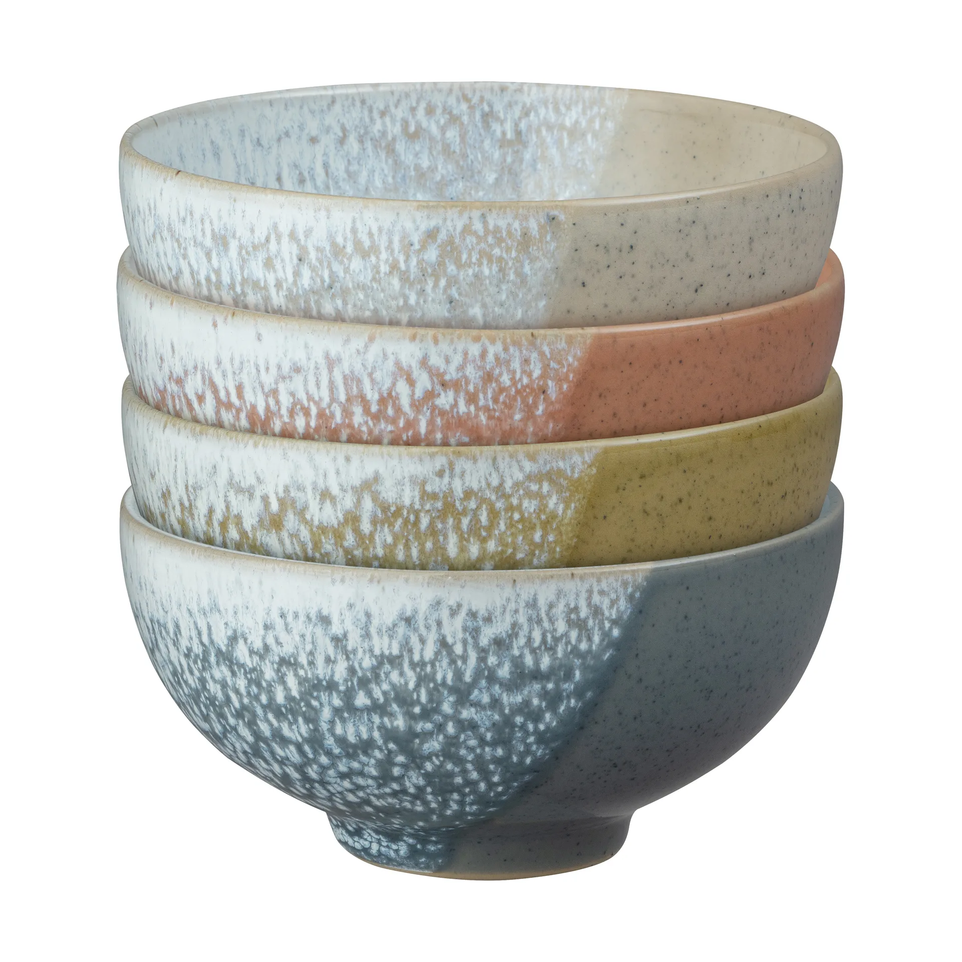 Kiln Accents skål Ø13 cm 4 dele, Multi Denby