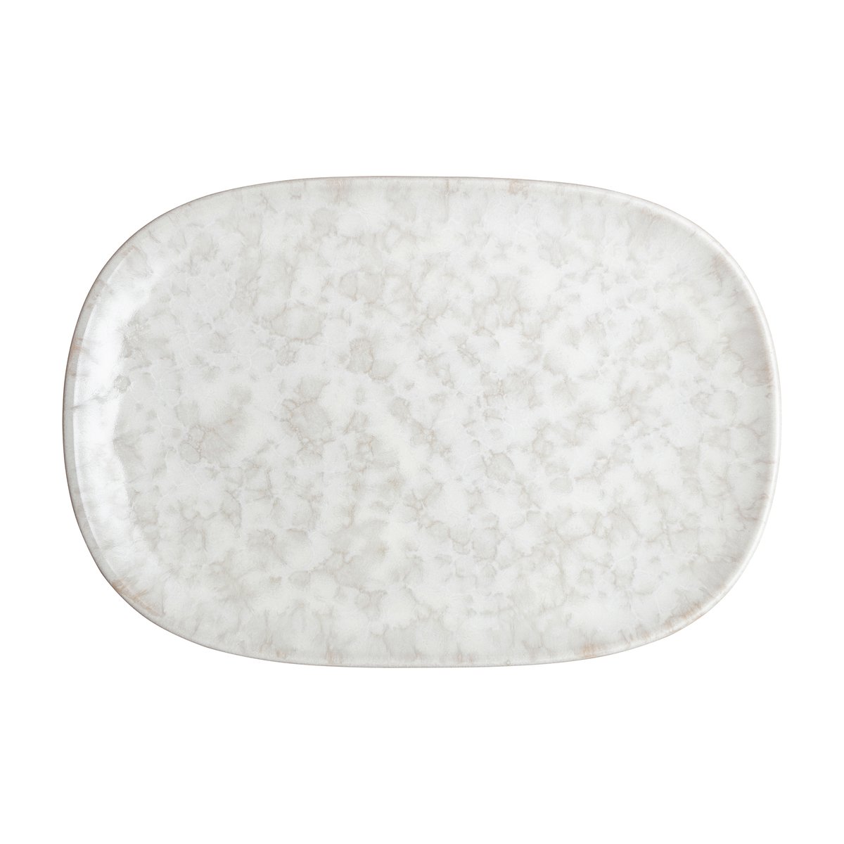 Denby Modus Marble tallerken 17,5×26 cm Hvid