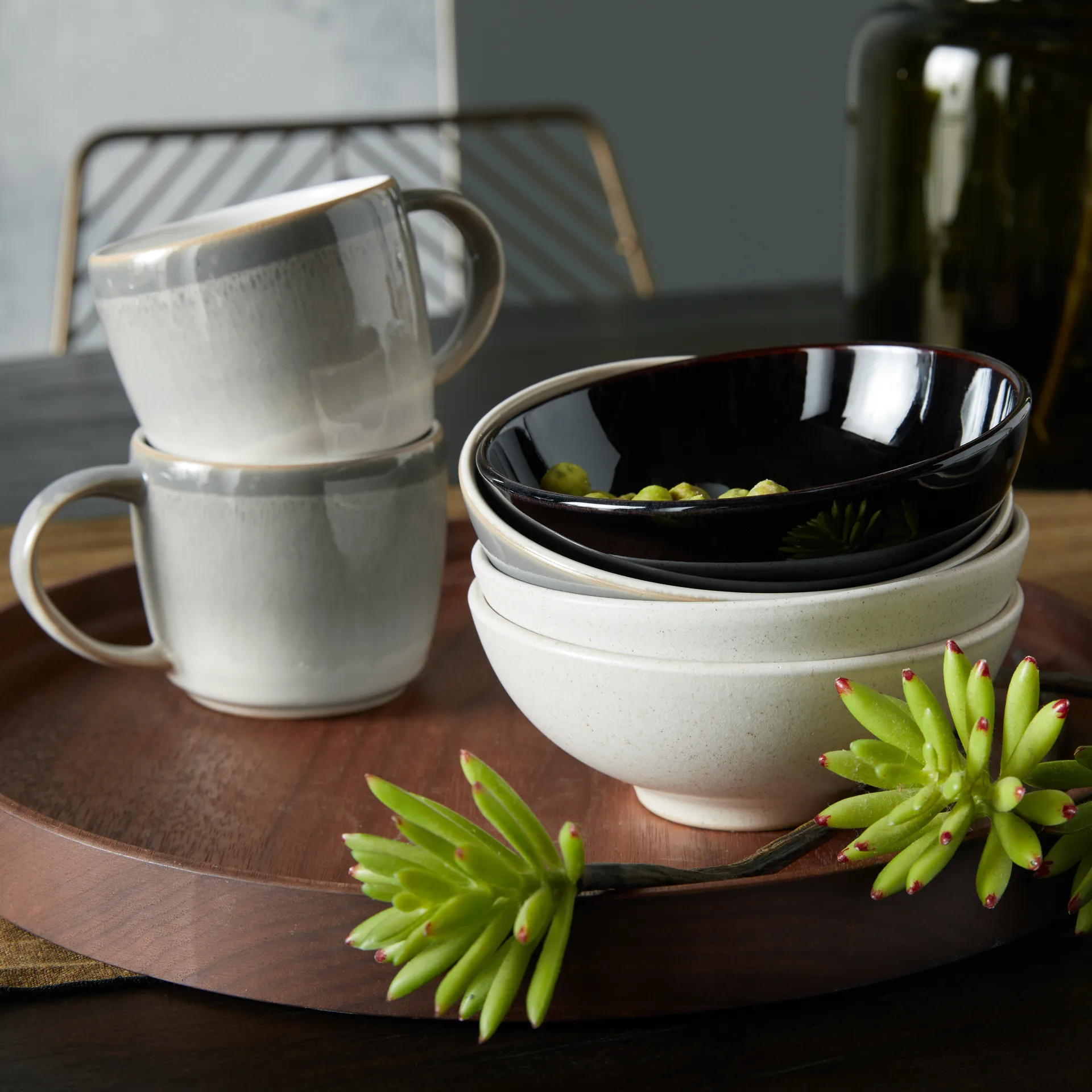 Modus Speckle Curved skål 13,5 cm, Hvid Denby