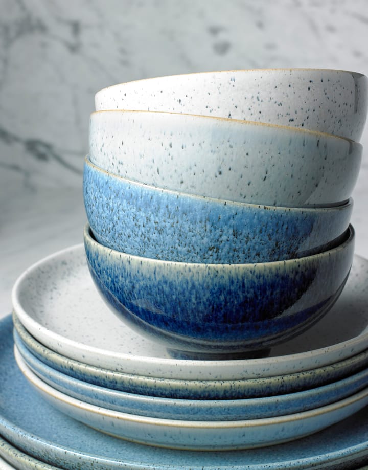 Studio Blue coupe tallerken 21 cm, Chalk Denby