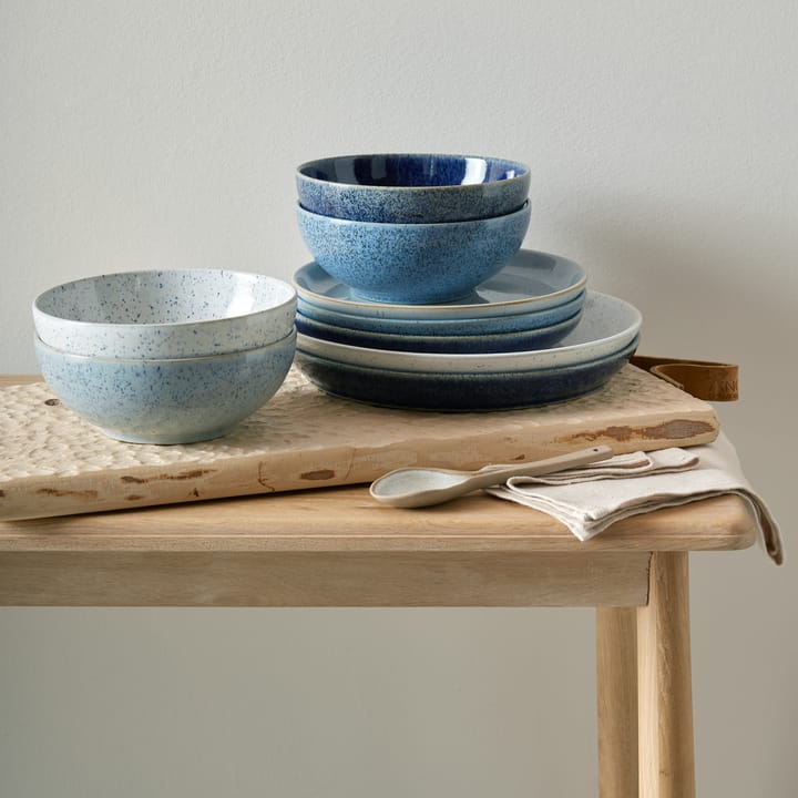 Studio Blue coupe tallerken 26 cm, Chalk Denby