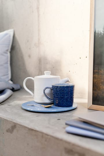 Studio Blue riflet krus 40 cl - Cobalt/Pebble - Denby