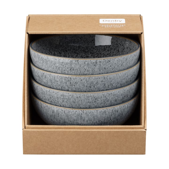 Studio Grey coupe serveringsskål 17 cm 4-pak, Granite Denby