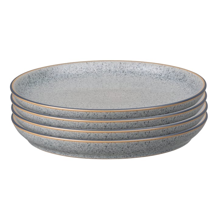 Studio Grey coupe tallerken 26 cm 4-pak, Granite Denby