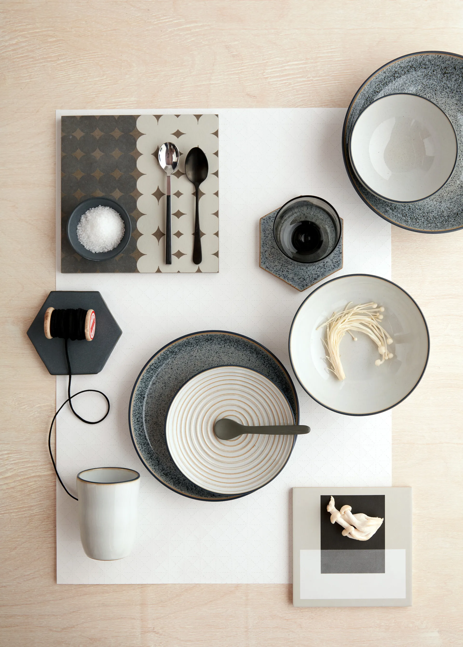 Studio Grey nudelskål 17,5 cm, Granite Denby