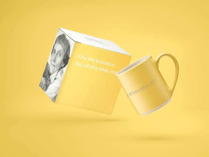 Astrid Lindgren krus "Fina lilla krumelur", Svensk tekst Design House Stockholm