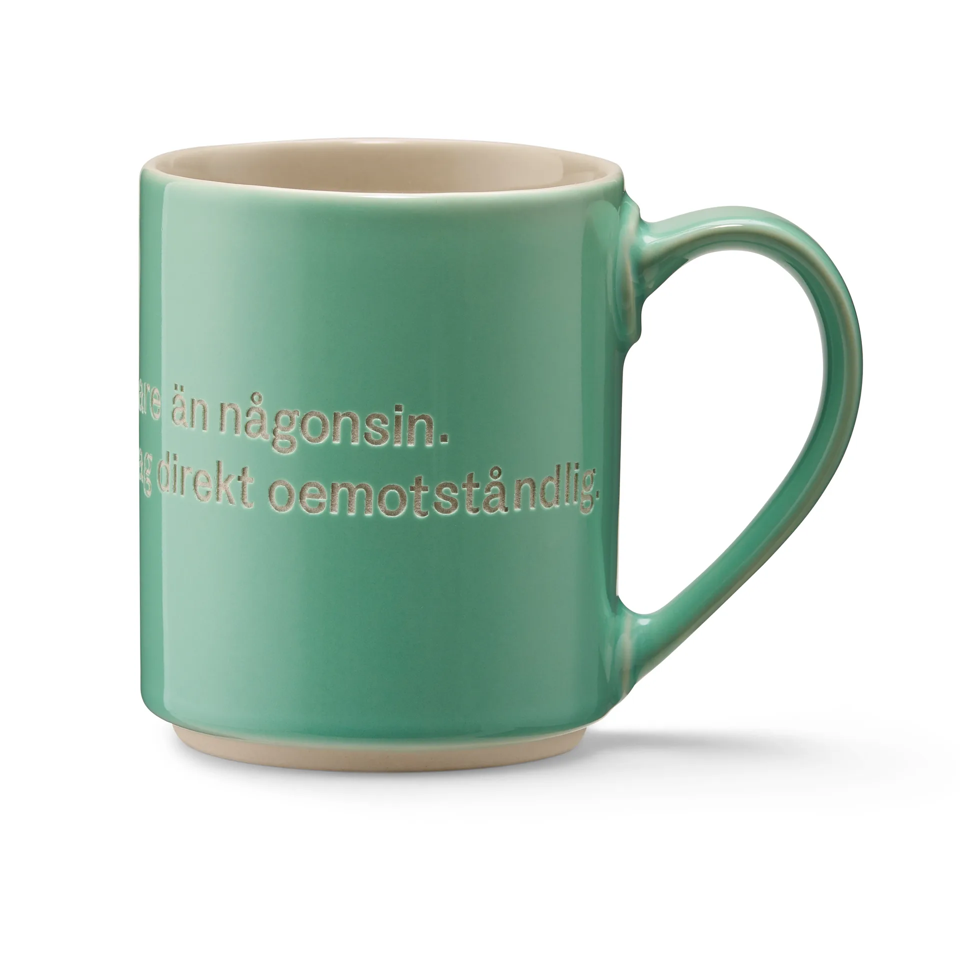 Astrid Lindgren krus, I am frecklier…, grøn-svensk Design House Stockholm