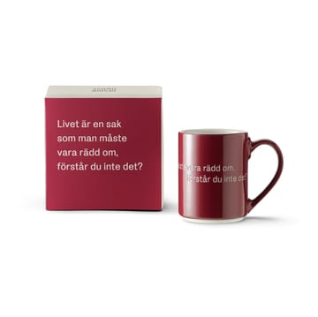 Astrid Lindgren krus 'Livet är en sak - Svensk tekst - Design House Stockholm