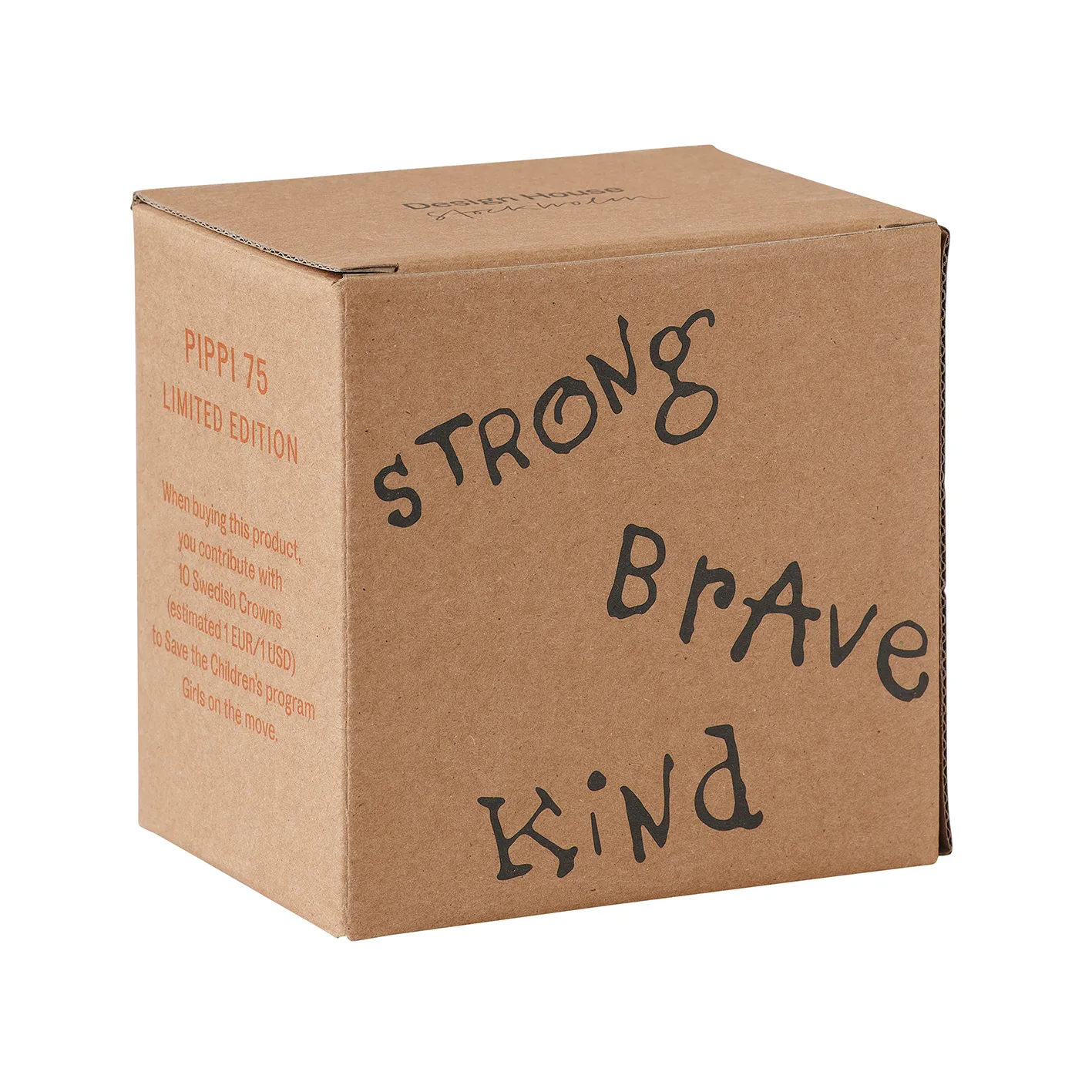 Astrid Lindgren Pippi jubilæumskrus 20 cl, Strong Kind Brave Design House Stockholm