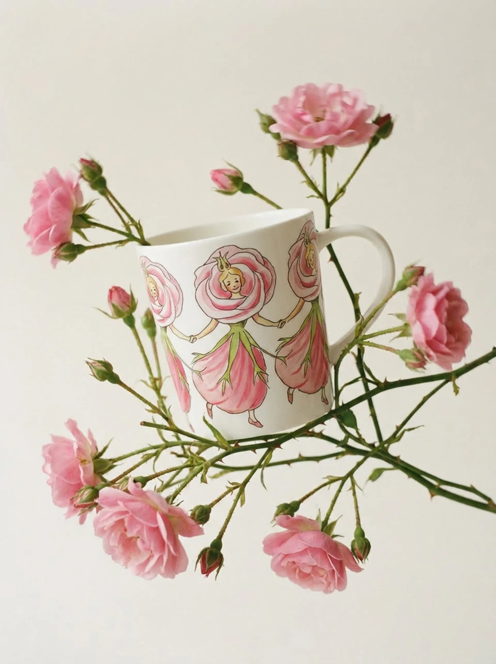 Rose krus med hank, 40 cl Design House Stockholm