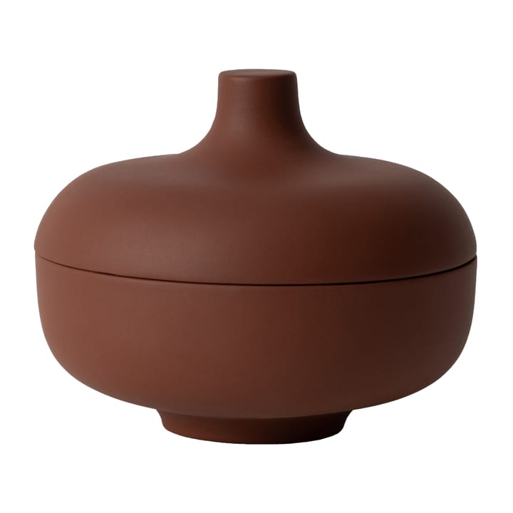 Sand skål med låg S Ø12 cm, Red clay Design House Stockholm