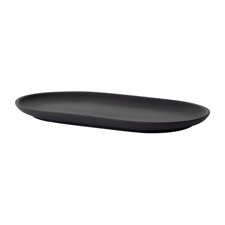 Sand tallerken oval 12,5x20 cm, Black clay Design House Stockholm