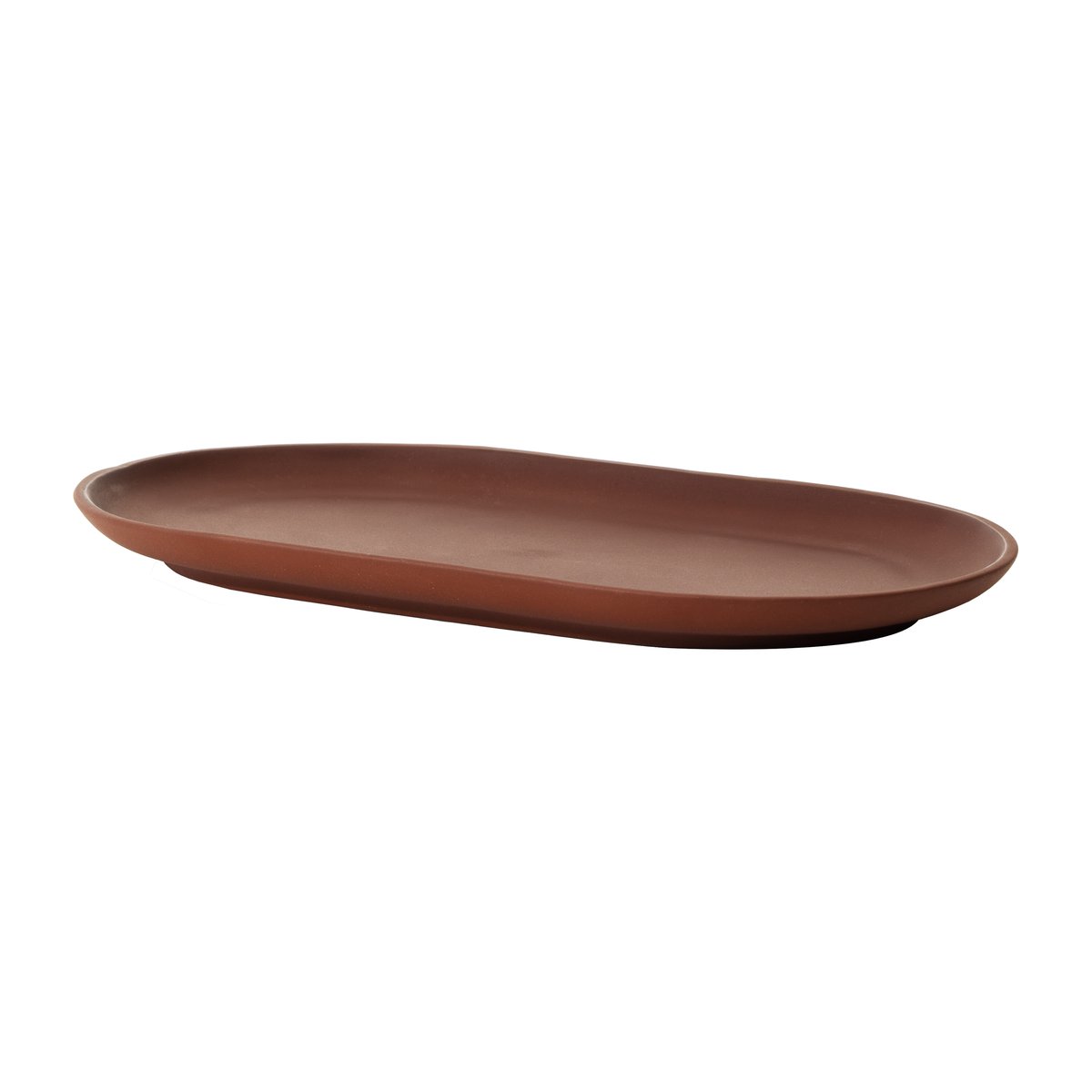 Design House Stockholm Sand tallerken oval 12,5×20 cm Red clay