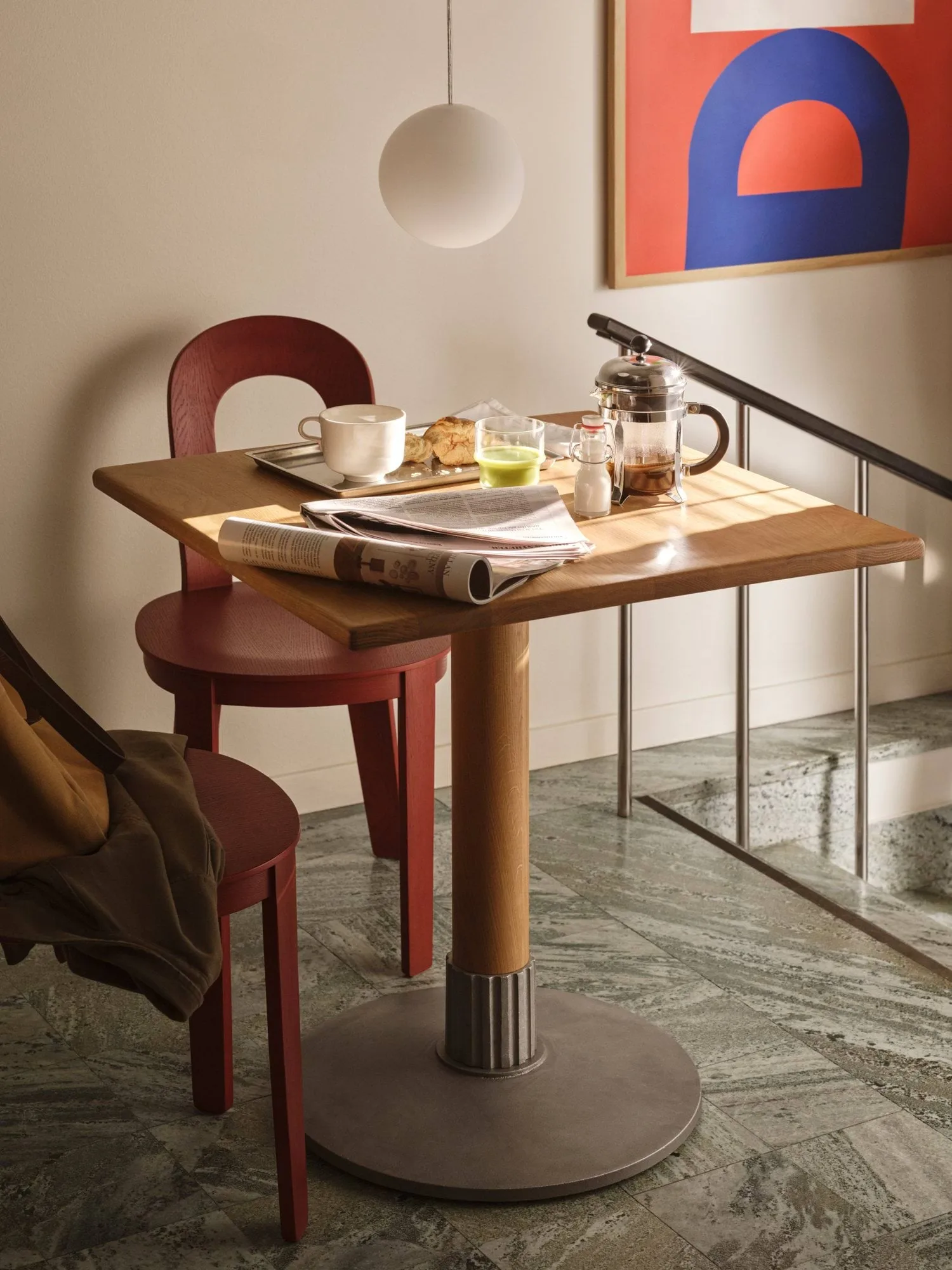 Tock Table spisebord, Mørk eg, 75x75x76 cm Design House Stockholm