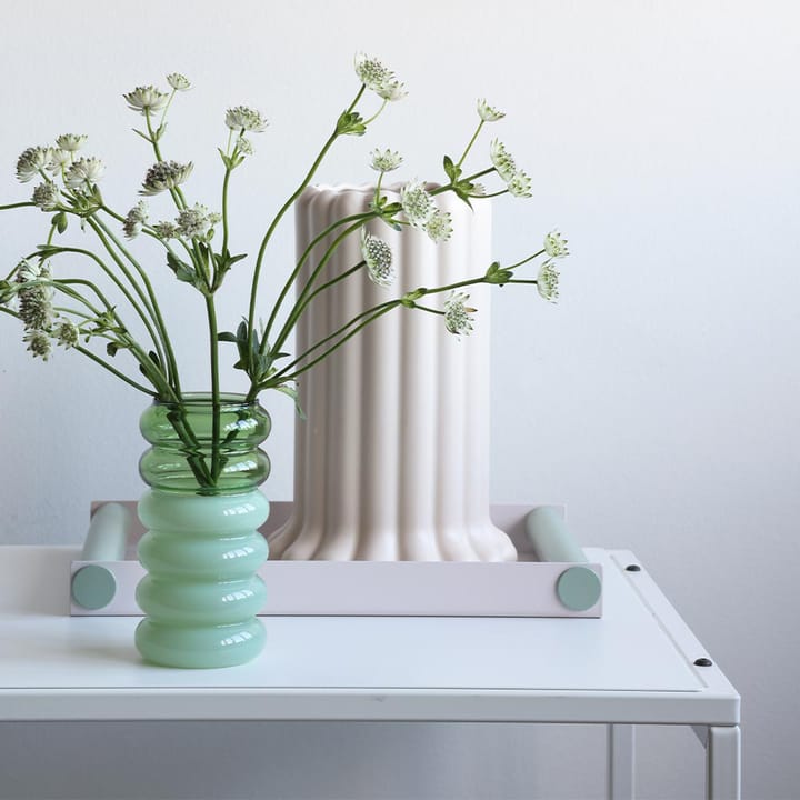 Bubble 2-i-1 vase og lysestage 13,5 cm, Green Design Letters