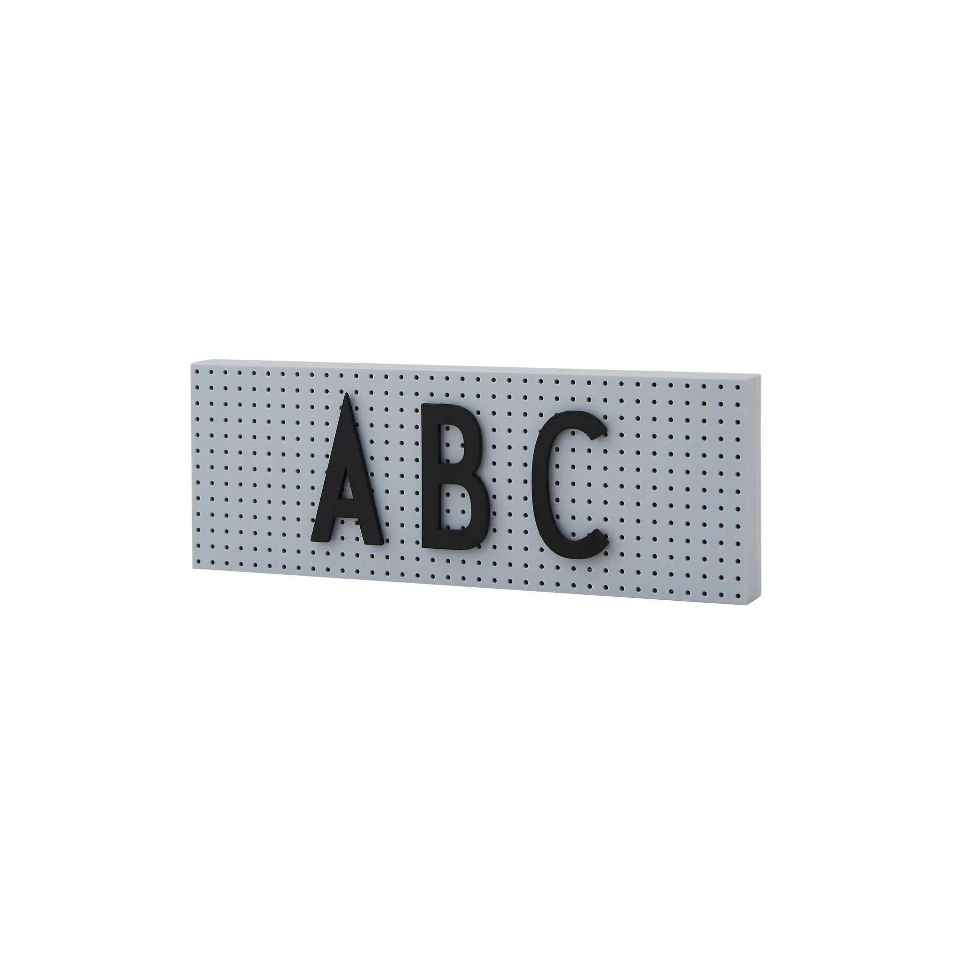 Design Letters bogstavtavle lille, Grå Design Letters