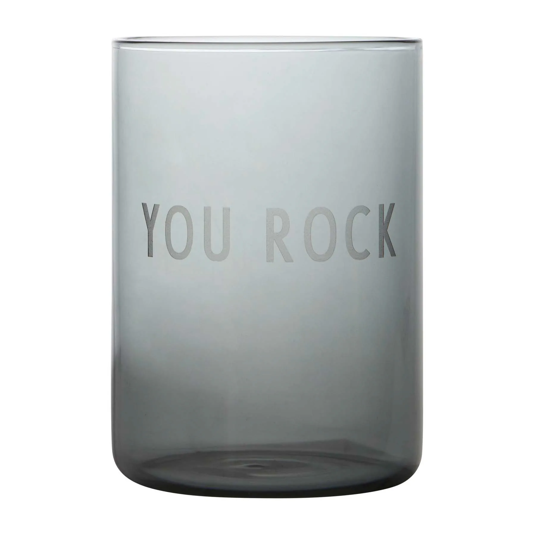 Design Letters favoritglas 35 cl, You rock/Black Design Letters