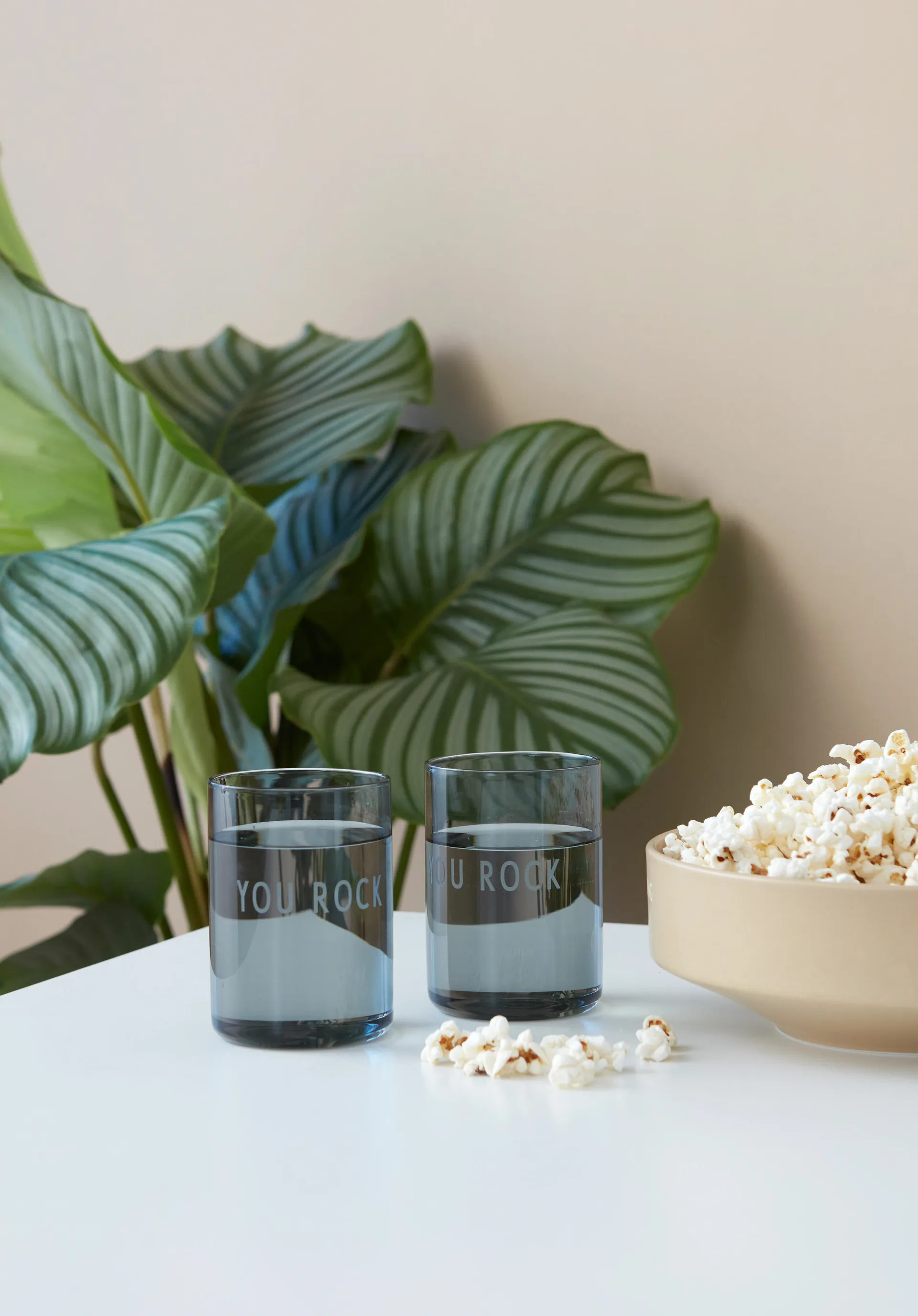Design Letters favoritglas 35 cl, You rock/Black Design Letters